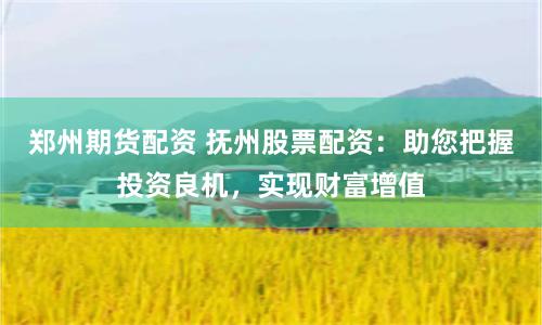 郑州期货配资 抚州股票配资：助您把握投资良机，实现财富增值