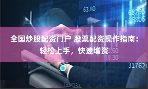 全国炒股配资门户 股票配资操作指南：轻松上手，快速增资